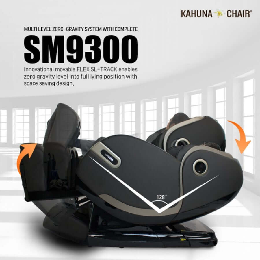 Kahuna Massage Chair Kahuna 4D+@ Dual Air Float Flex HSL-track with Infrared heating SM-9300 Grey