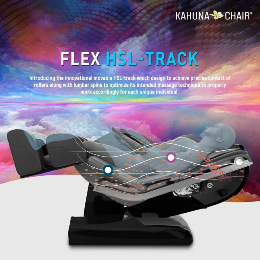 Kahuna Massage Chair Kahuna 4D+@ Dual Air Float Flex HSL-track with Infrared heating SM-9300 Grey