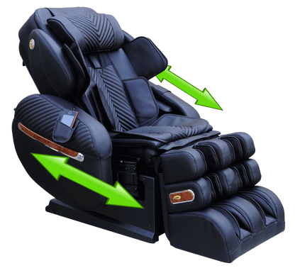 Luraco iRobotics 9 Max (i9 Max) Massage Chair - Side View (Black)