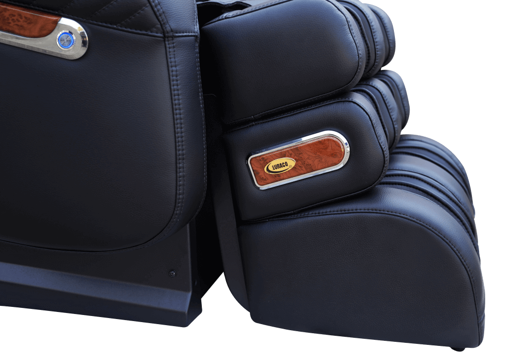 Luraco iRobotics 9 Max Billionaire Edition (i9 Max BE) Massage Chair - Side View Close Up (Black)