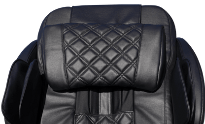 Luraco Model 3 Hybrid SL Massage Chair - Close Up of Head Rest (Black)