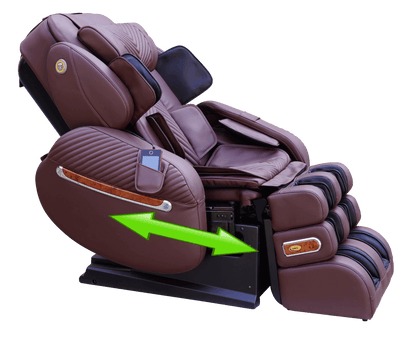 Luraco iRobotics 9 Max (i9 Max) Massage Chair - Side View (Chocolate Brown)