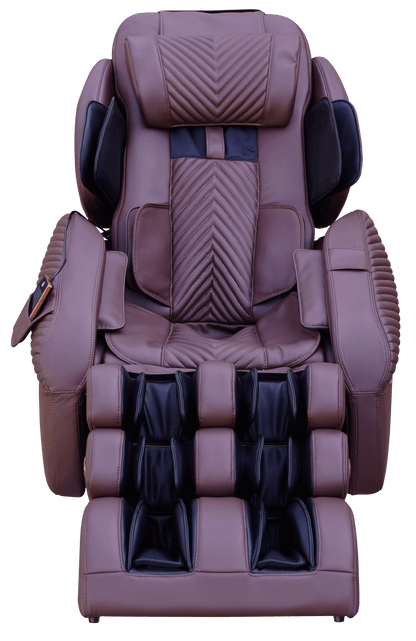 Luraco iRobotics 9 Max (i9 Max) Massage Chair - Front View (Chocolate Brown)