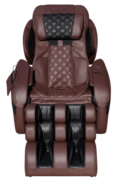 Luraco Model 3 Hybrid SL Massage Chair - Front View (Chocolate Brown)