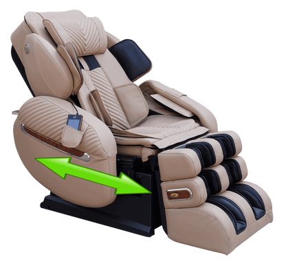 Luraco iRobotics 9 Max (i9 Max) Massage Chair - Side View (Cream)