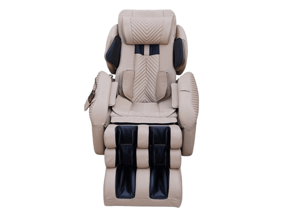 Luraco iRobotics 9 Max Special Edition (i9 Max SE) Massage Chair - Front View (Cream)