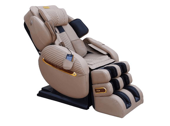 Luraco iRobotics 9 Max Royal Edition (i9 Max RE) Massage Chair - Side View (Cream)