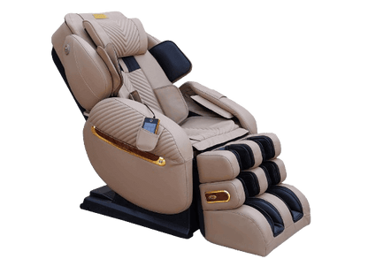 Luraco iRobotics 9 Max Royal Edition (i9 Max RE) Massage Chair - Side View (Cream)