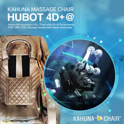 Kahuna Massage Chair 4D+@ HSL-Track Voice Recognition Zero-Gravity Full-Body Massage Chair, Tablet Remote Hubot4D (Champaign)