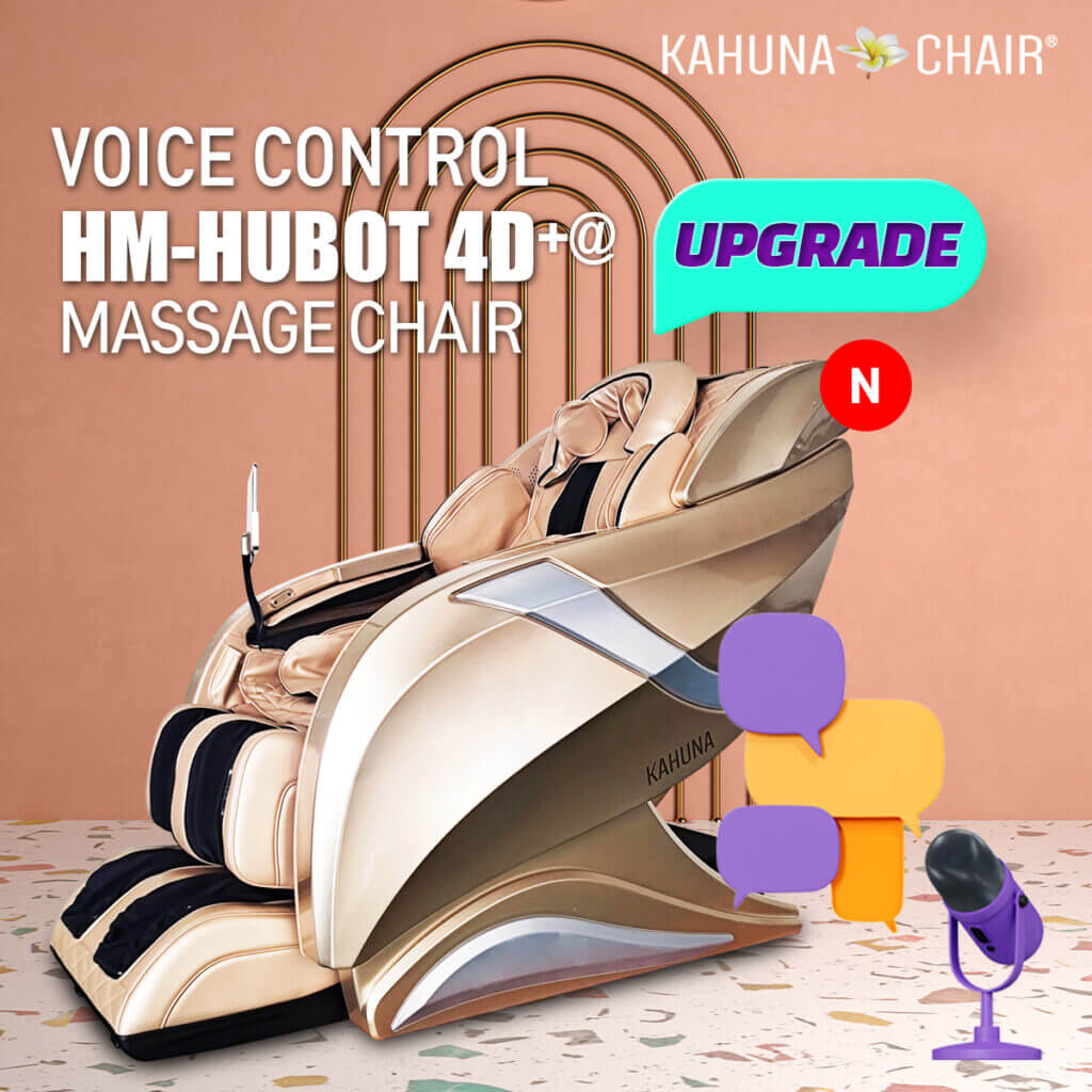 Kahuna Massage Chair 4D+@ HSL-Track Voice Recognition Zero-Gravity Full-Body Massage Chair, Tablet Remote Hubot4D (Champaign)