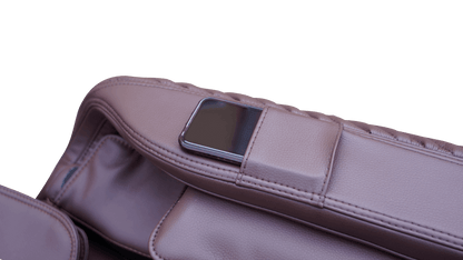 Luraco iRobotics 9 Max Billionaire Edition (i9 Max BE) Massage Chair - Smart Phone Pouch with Phone (Chocolate Brown)